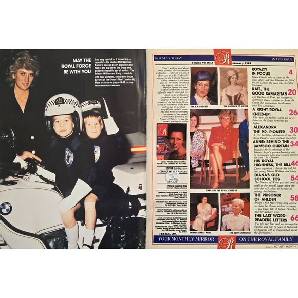 Royalty Monthly Magazine January 1988 Volume 7 Number 4 Behind The Curtain - Picture 2 of 16
